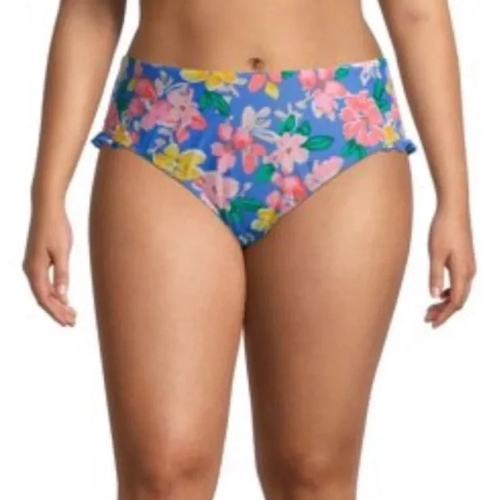 Plus Size Ruffle Swimsuit Bikini Bottom - Picture 1 of 6